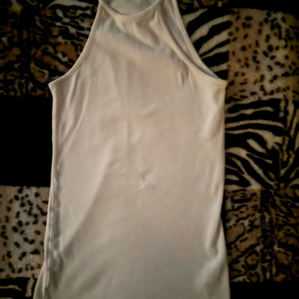 Women’s White Sleeveless Halter Tank Top by G by Guess